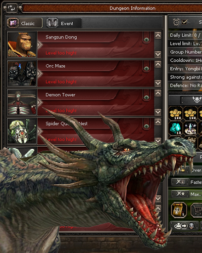 Dungeon Information UI